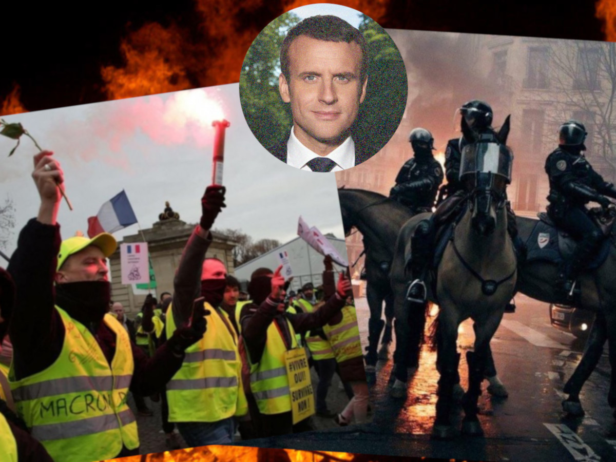 gilets jaune police macron